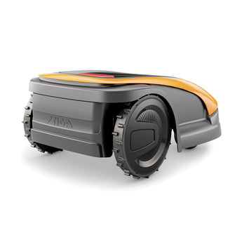 Stiga A500 rajalangaton robottiruohonleikkuri takaa