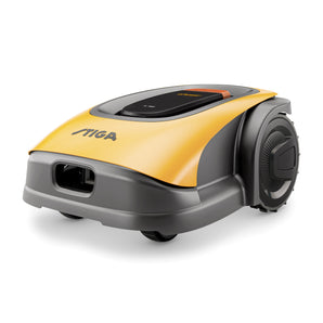 Stiga A750 rajalangaton robottiruohonleikkuri edestä