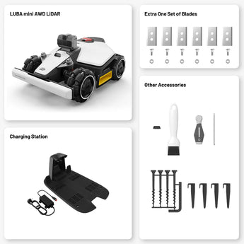 Mammotion Luba Mini 1500 AWD LiDAR Sisältö