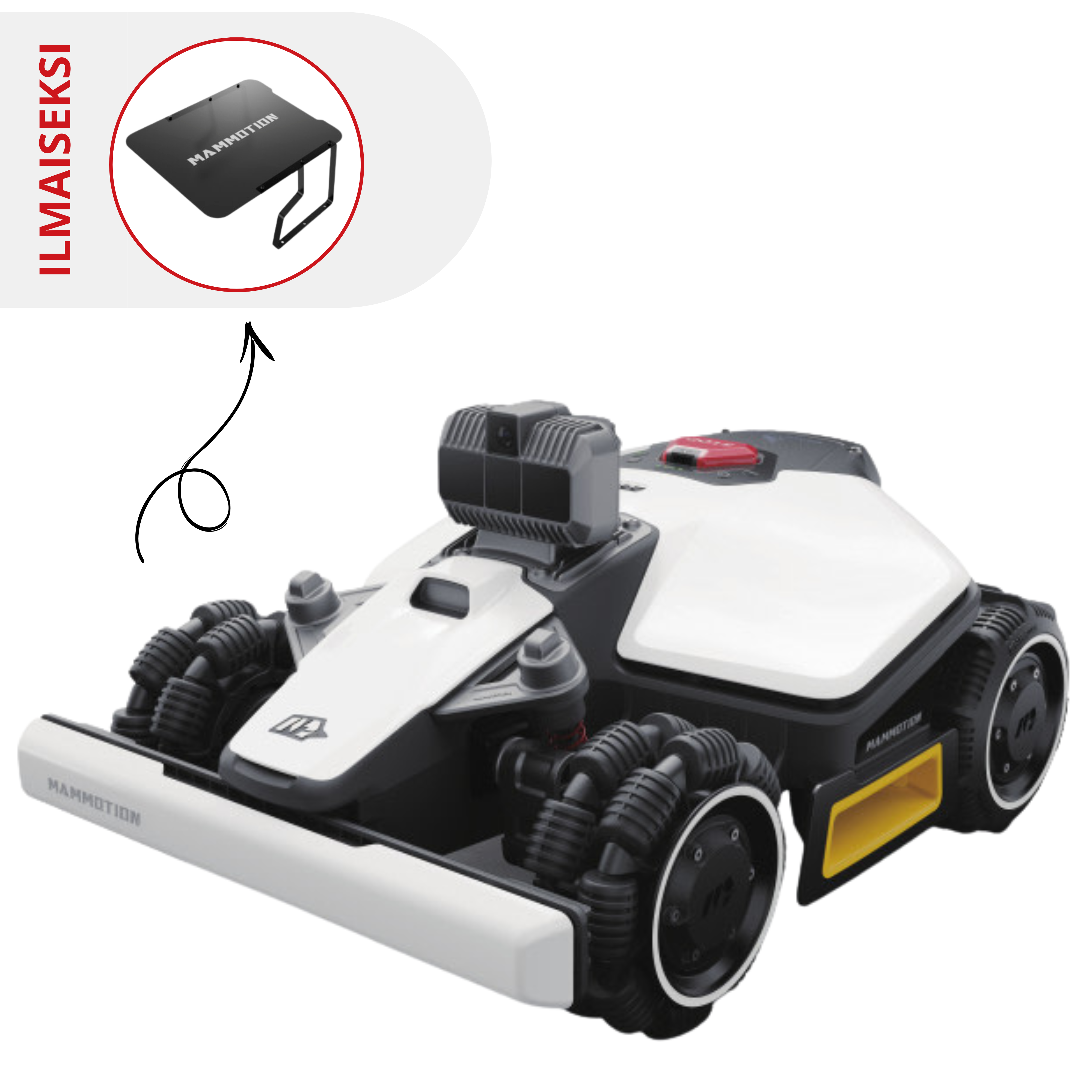 Mammotion Luba Mini 1500 AWD LiDAR robottiruohonleikkuri