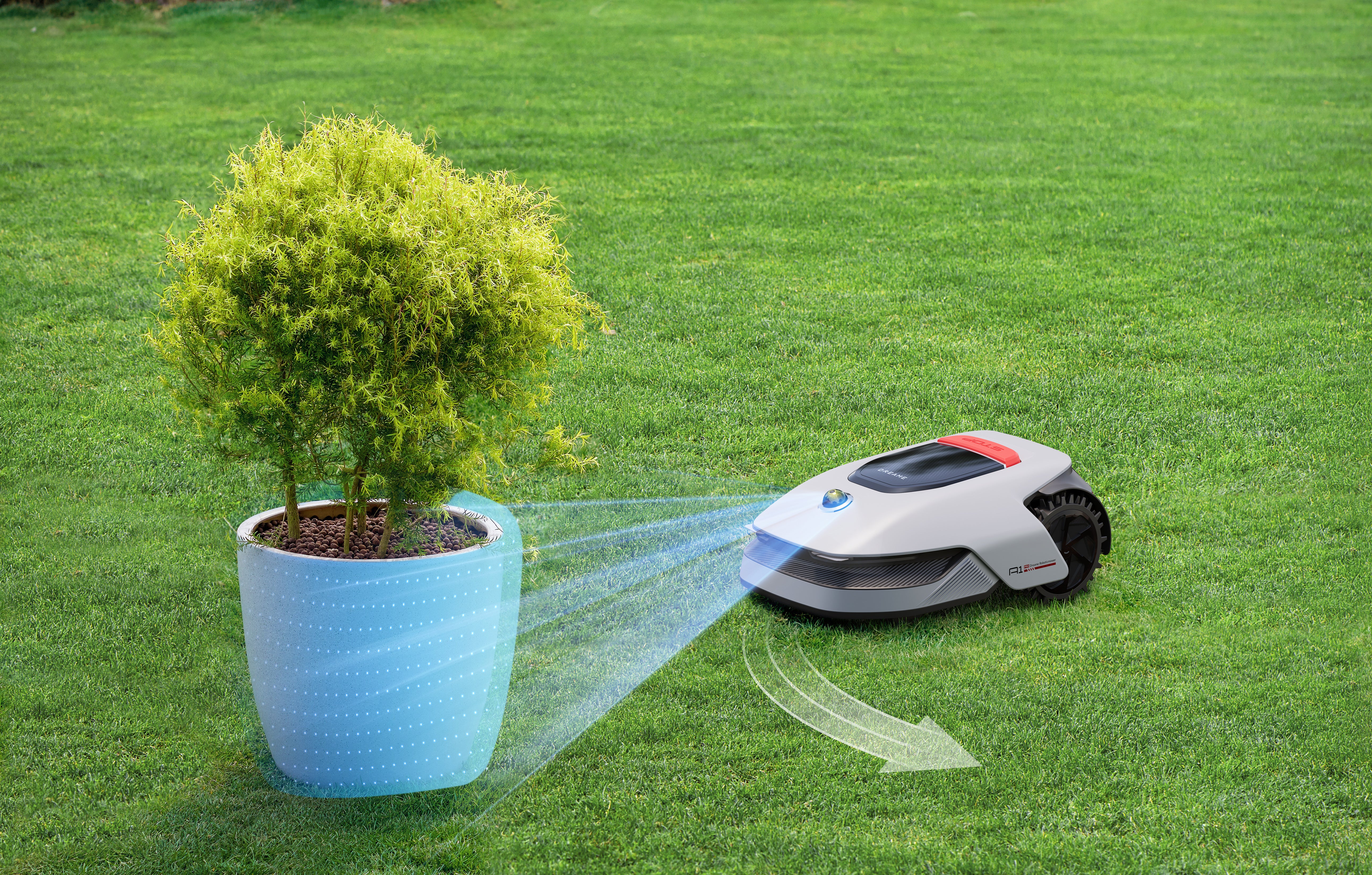 Dreame A1 Pro robottiruohonleikkuri esteentunnistus