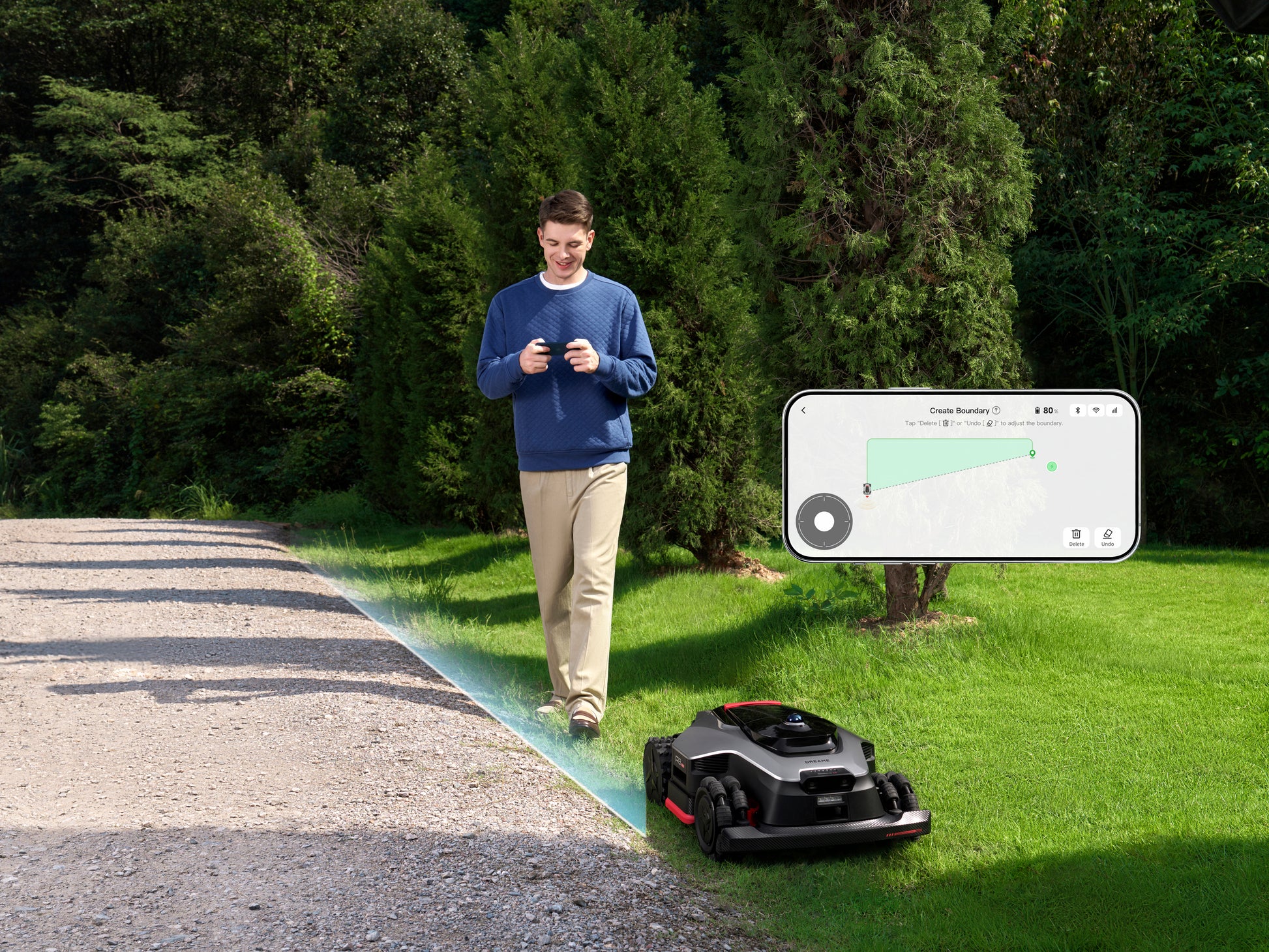 Dreame A3 AWD Pro robottiruohonleikkuri asennus