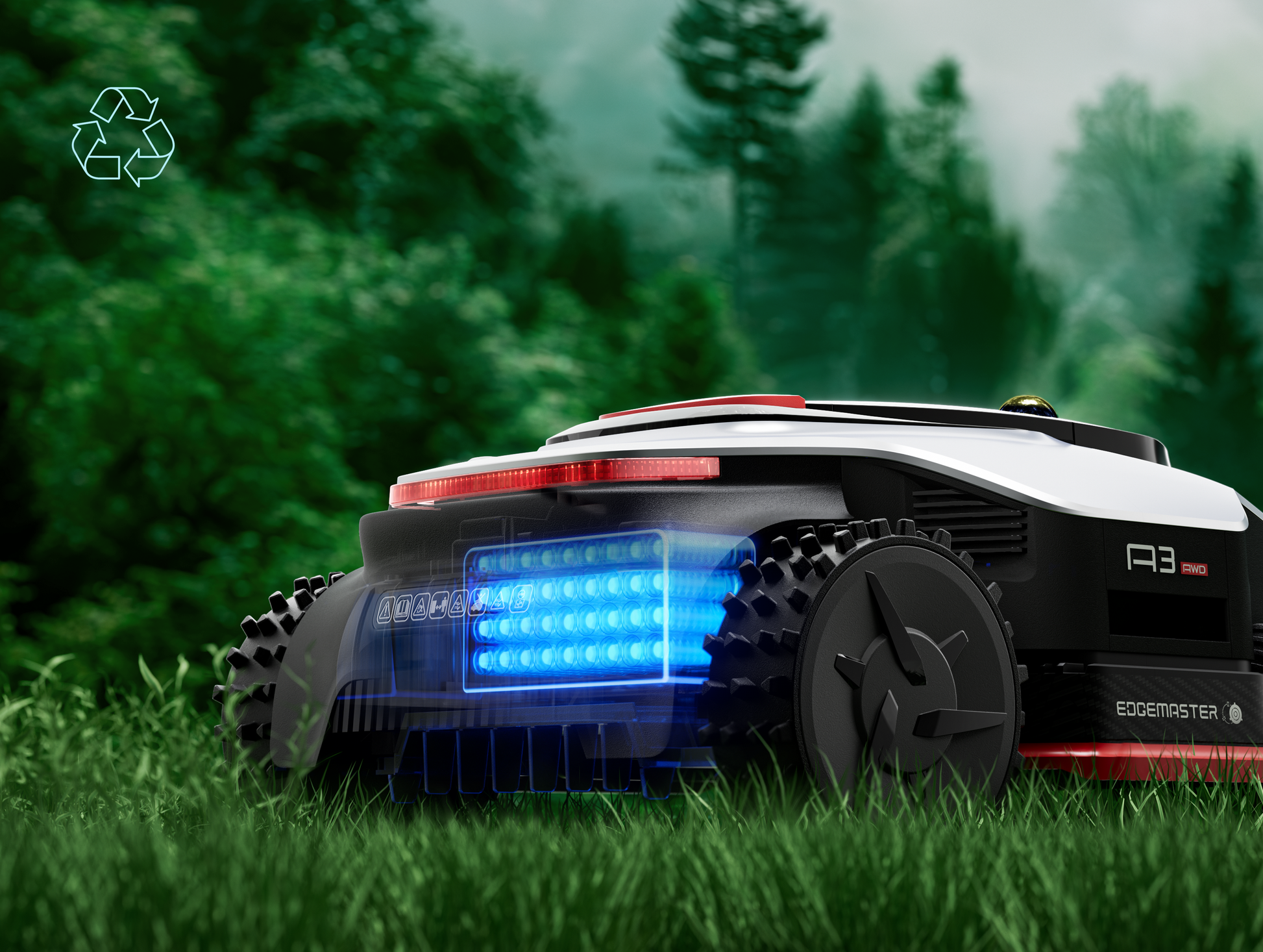 Dreame A3 AWD Pro robottiruohonleikkuri vaihdettava akku