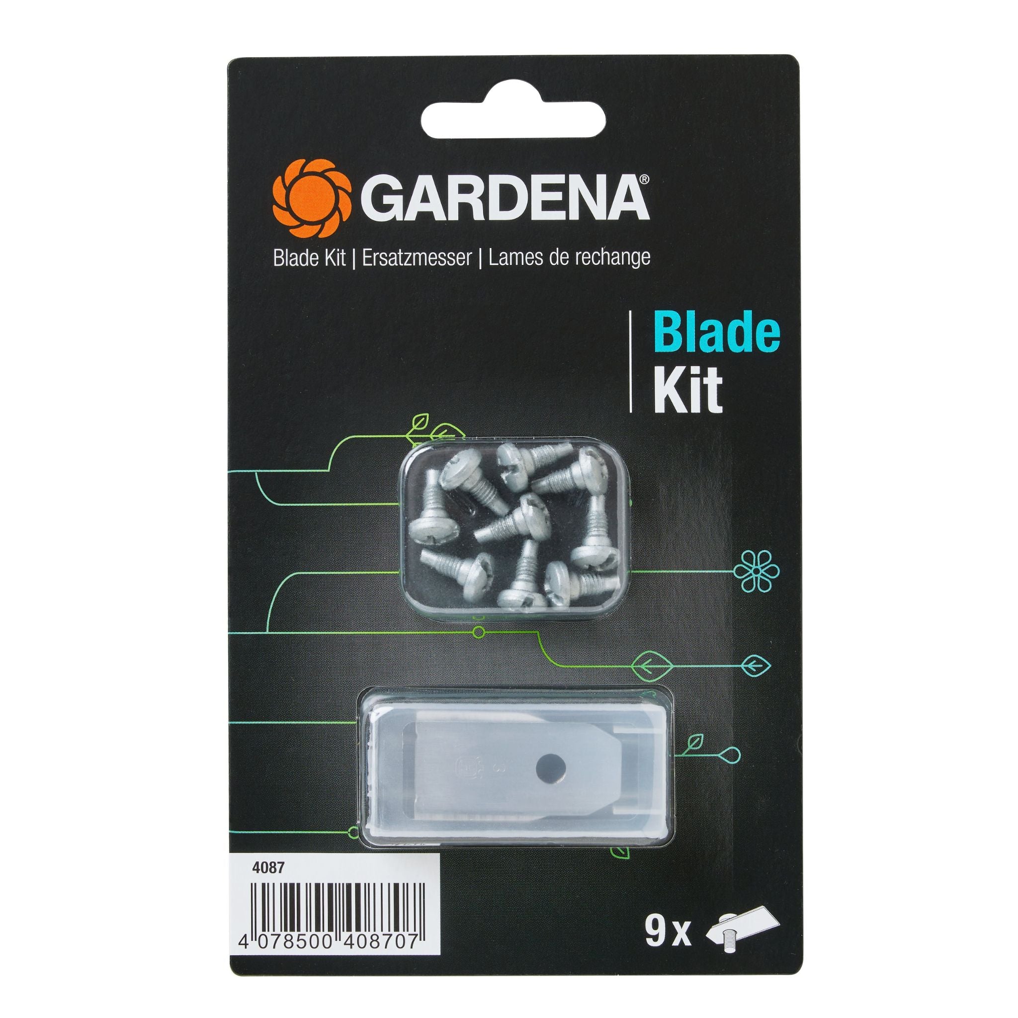 Gardena varaterät robottiruohonleikkurille 9kpl