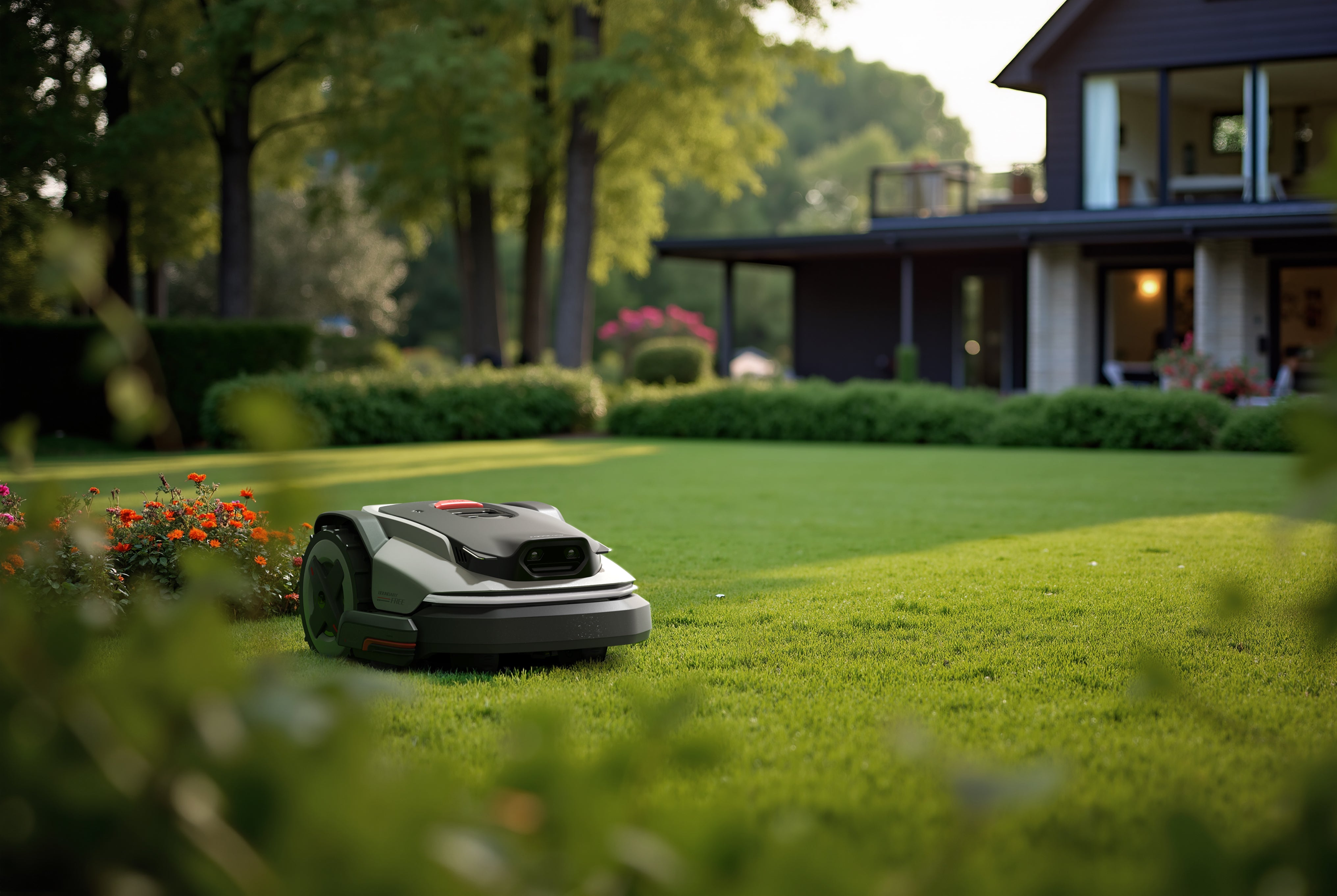 Roborock RockMow S1 robottiruohonleikkuri leikkaamassa