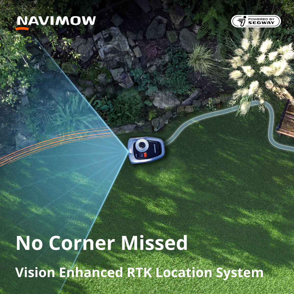 Segway Navimow i108E robottiruohonleikkuri vision